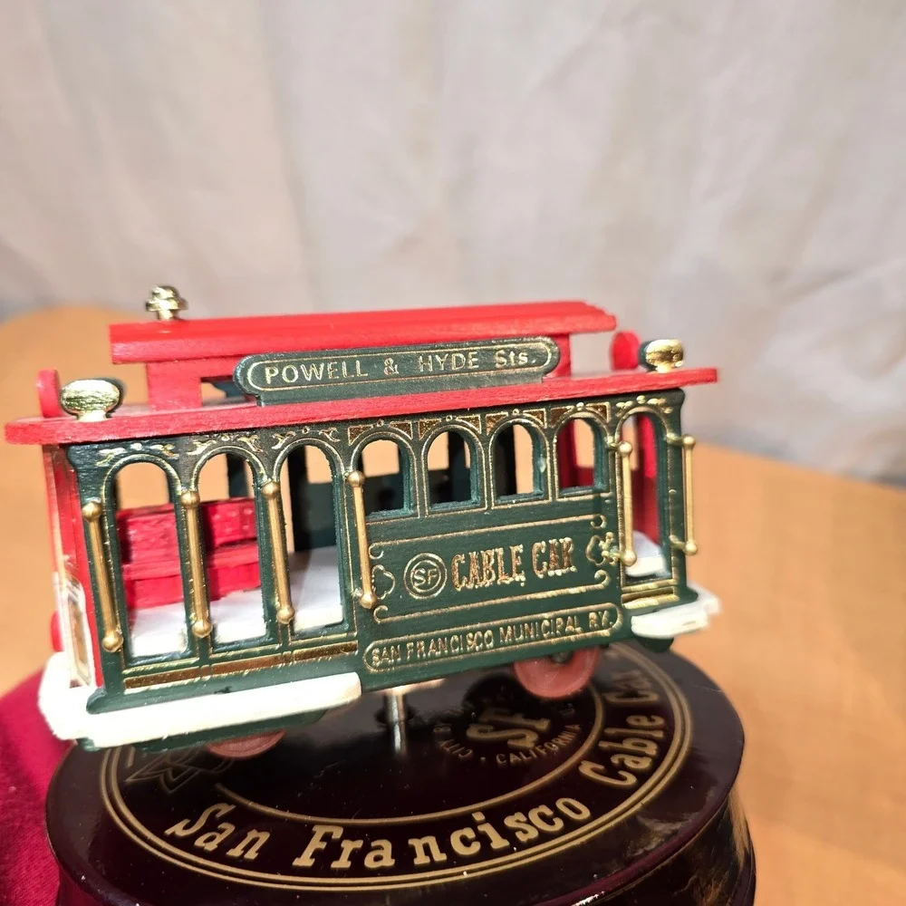 San Francisco Musical Cable Car Vintage I LEFT MY HEART IN‎ SAN FRANCISCO